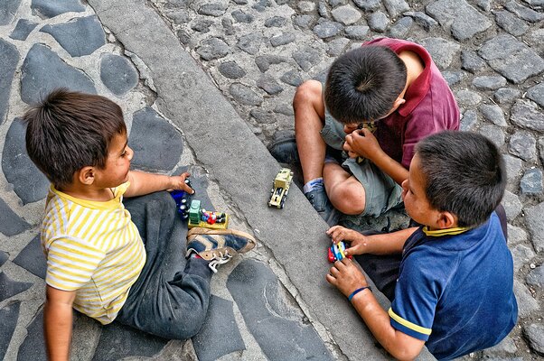 Antigua Boys at Play-Guatemala
