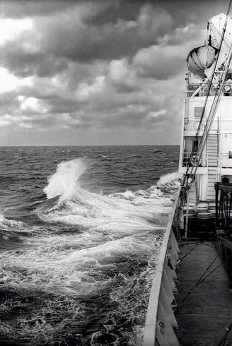 Aboard the M.S. Havsul-North Atlantic Ocean