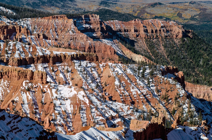 Cedar Break in Early Snow-Utah, USA