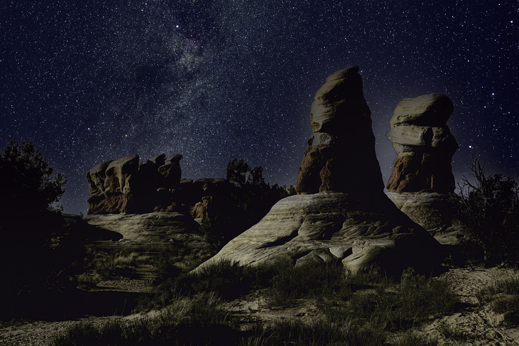 Night in Devil's Garden-Utah, USA
