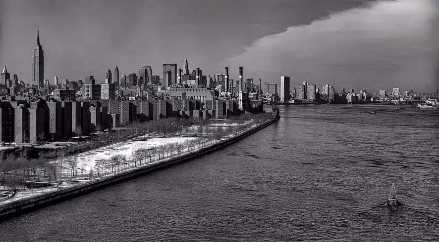 City over East River (1968)-New York, New York, USA