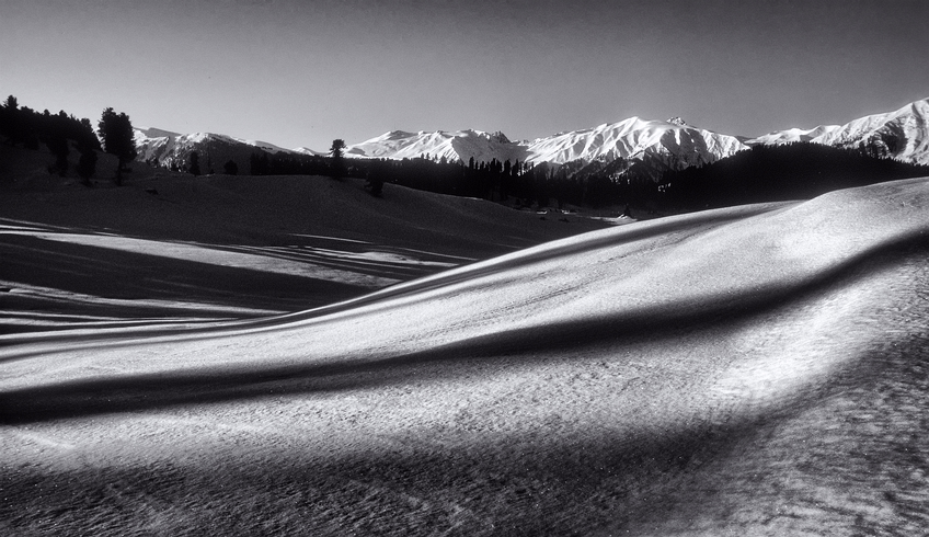 Meadow of Snow-Gulmarg, Kashmir Himal, India