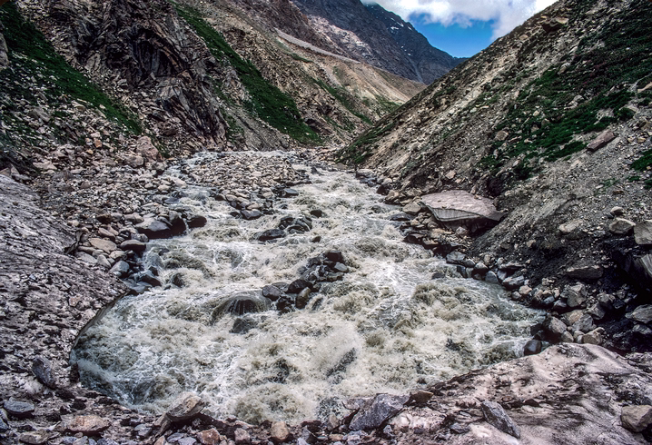The Churning Lugnak Chu-Shingo, Lahaul, india