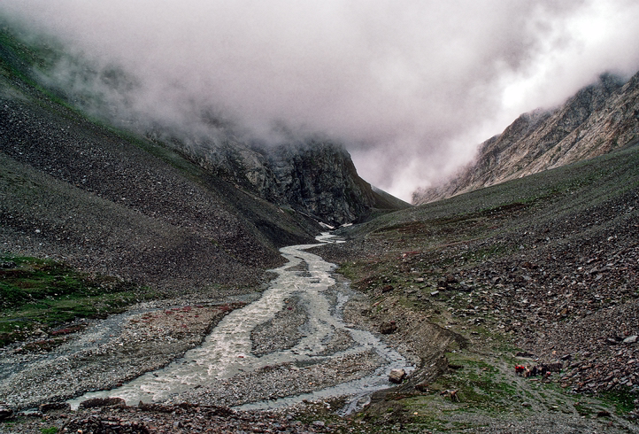 Lugnack Valley below Rumjack-Shingo, Lahaul, India
