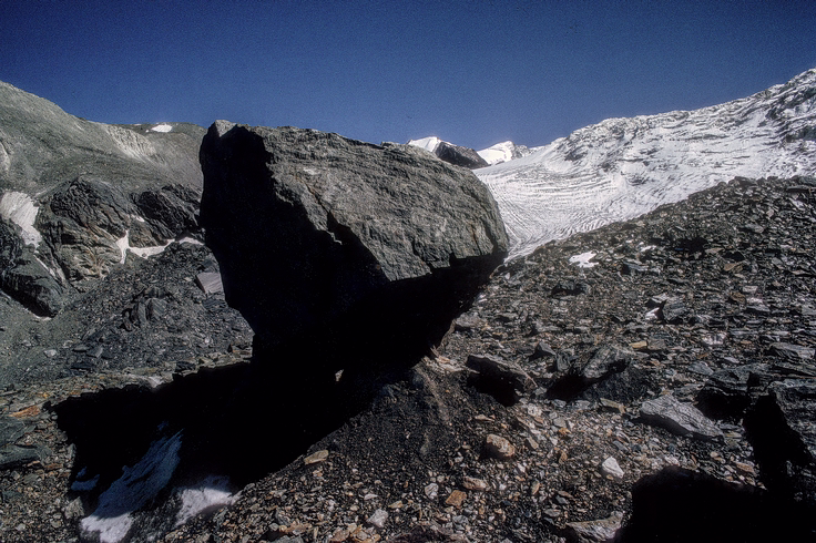 Glacial Eractic-Shinkun Glacier, Zanskar, Ladakh, India